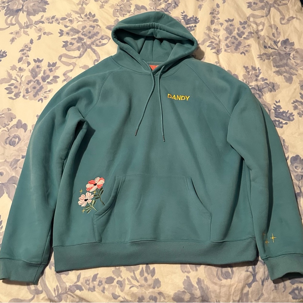 Dandy Worldwide "Gift Giving" Oversized Lux Hoodie in Blue